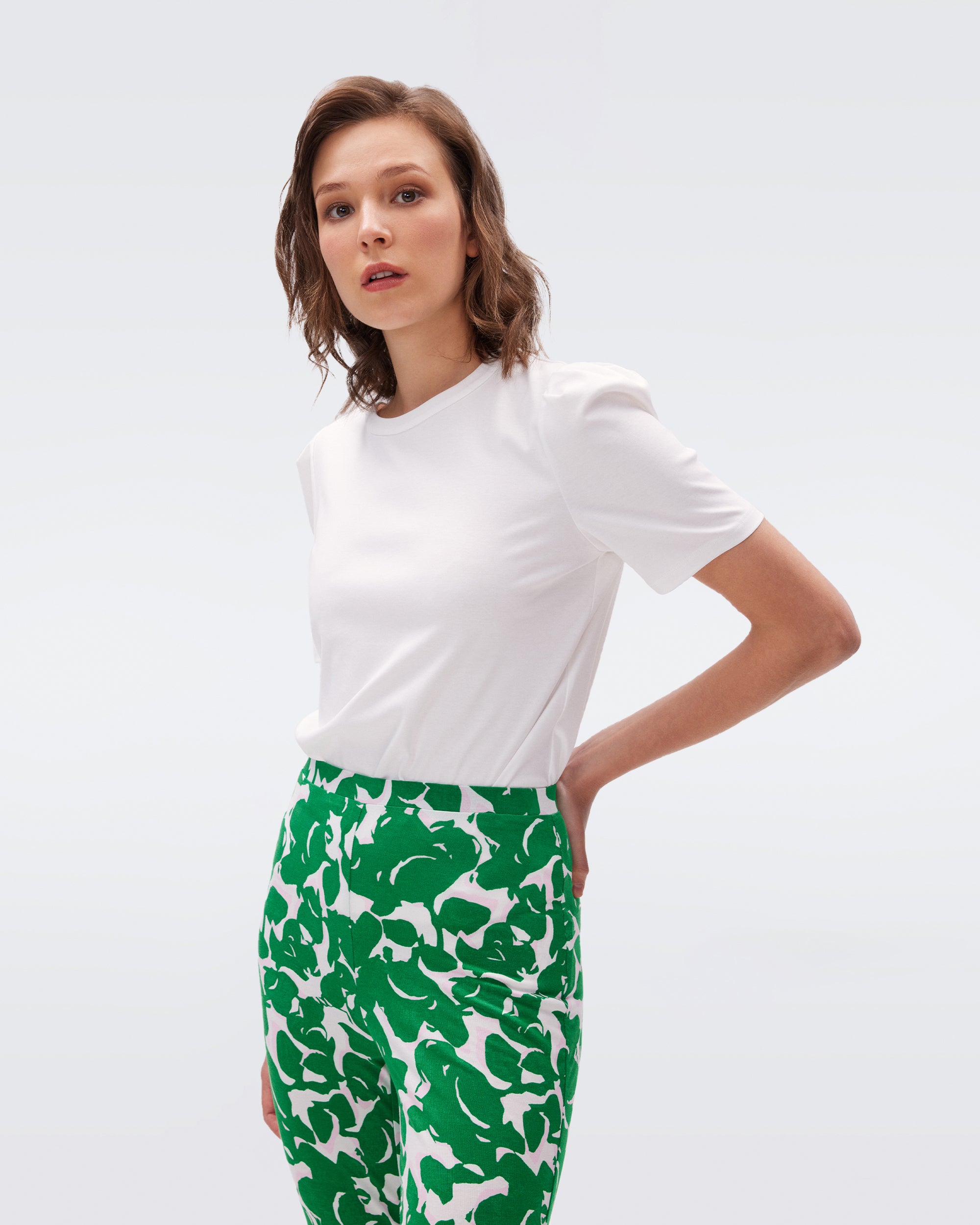 Diane von Furstenberg 女士衬衫 DVFBS2R005IVORY 白色商品第3张图片规格展示