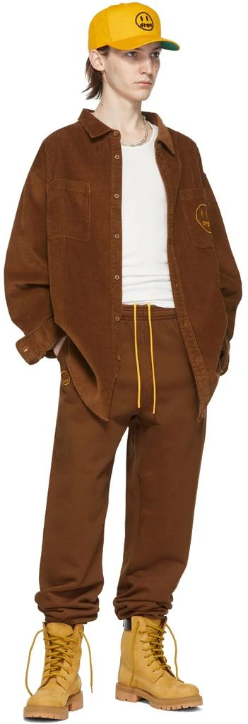 商品Drew House|SSENSE Exclusive Brown Cartoon Font Lounge Pants,价格¥571,第5张图片详细描述