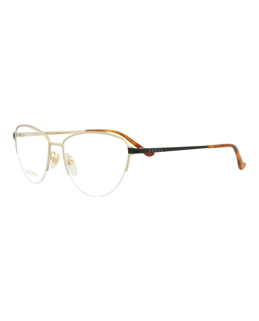 商品Gucci|Cat Eye-Frame Metal Optical Frames,价格¥985,第2张图片详细描述