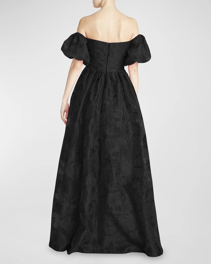商品Monique Lhuillier|Off-Shoulder Jacquard Gown,价格¥5394,第3张图片详细描述