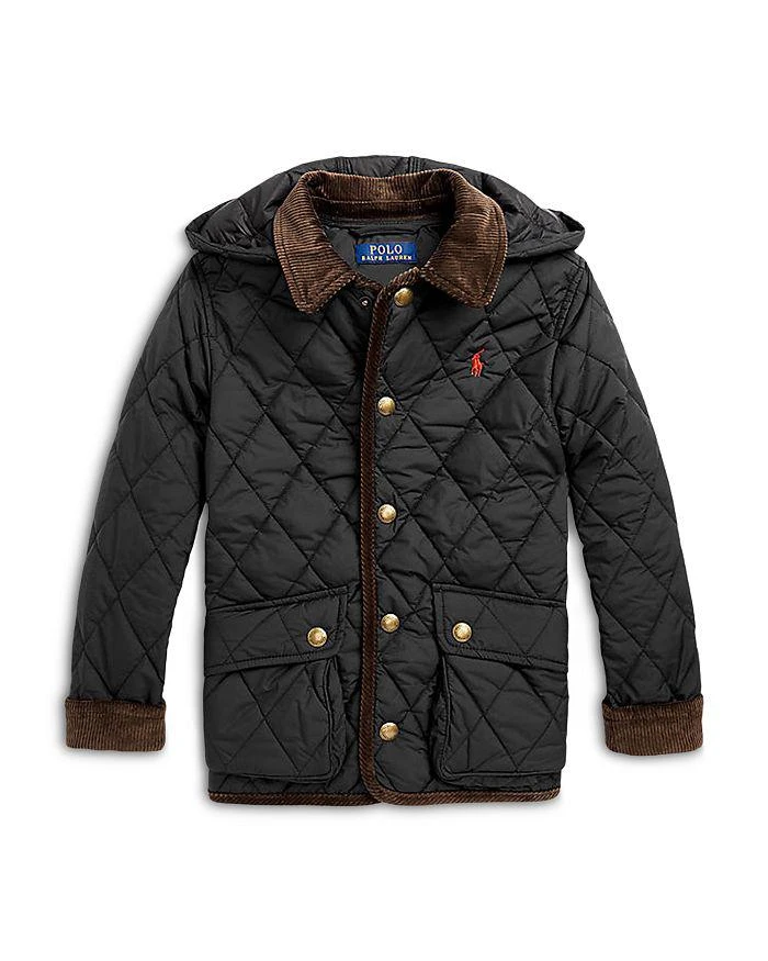 商品Ralph Lauren|Boys' Water Repellent Hooded Barn Jacket - Little Kid, Big Kid,价格¥1012,第1张图片