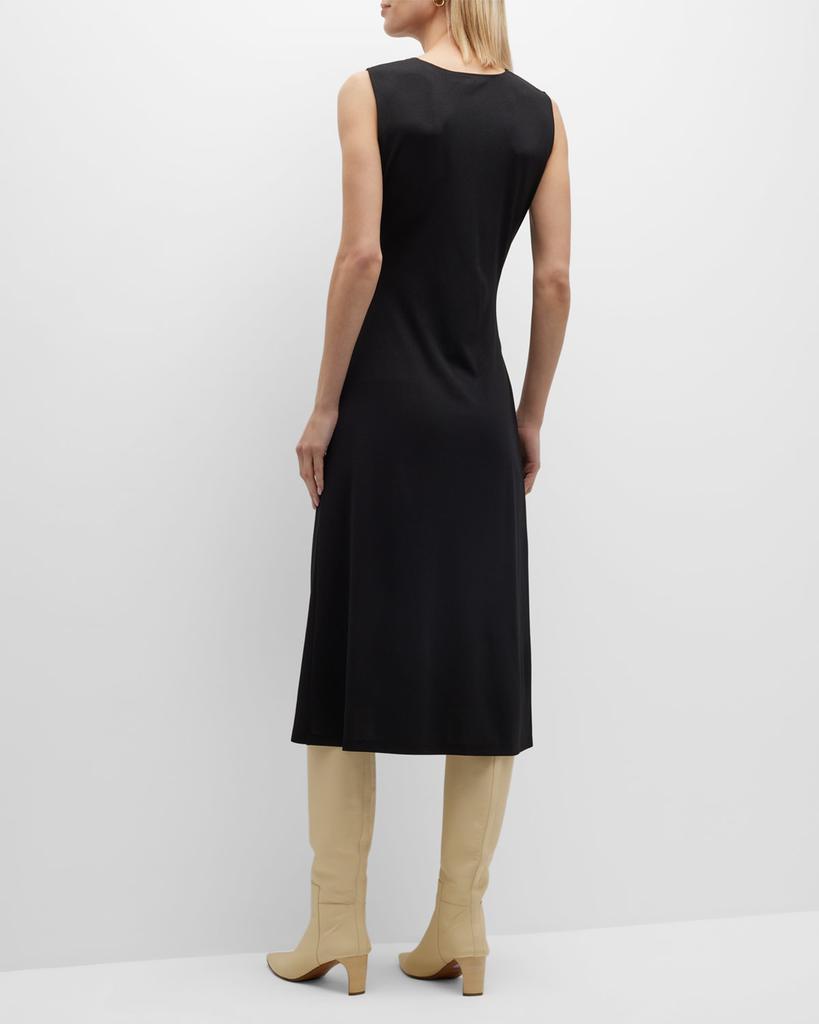 Drape Tuck Sleeveless Mini Dress商品第4张图片规格展示