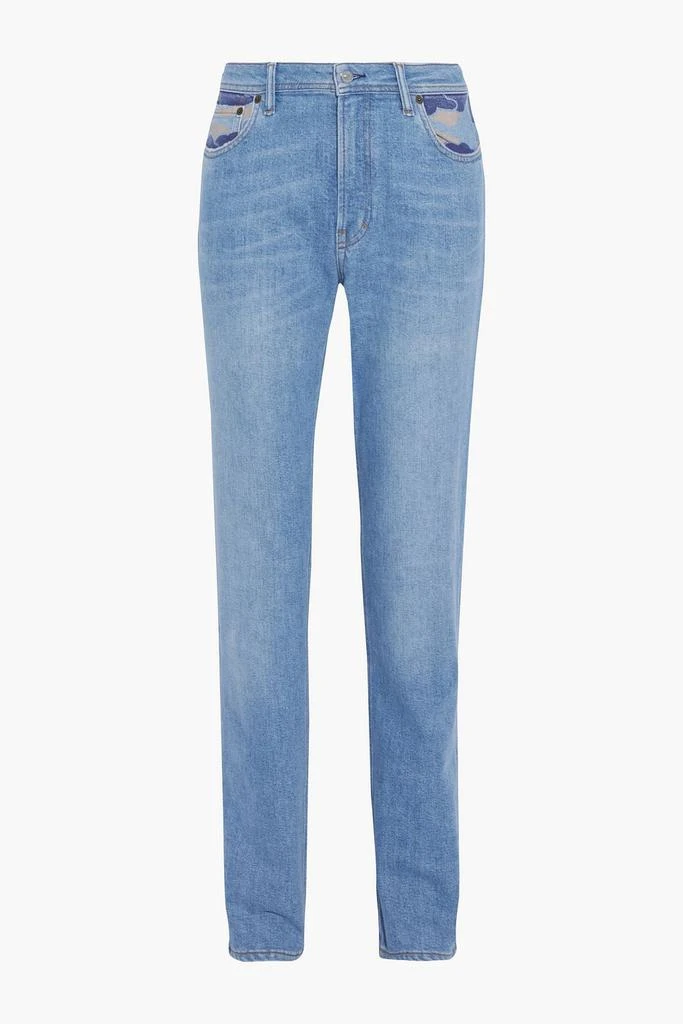 商品Acne Studios|South printed high-rise straight-leg jeans,价格¥826,第1张图片