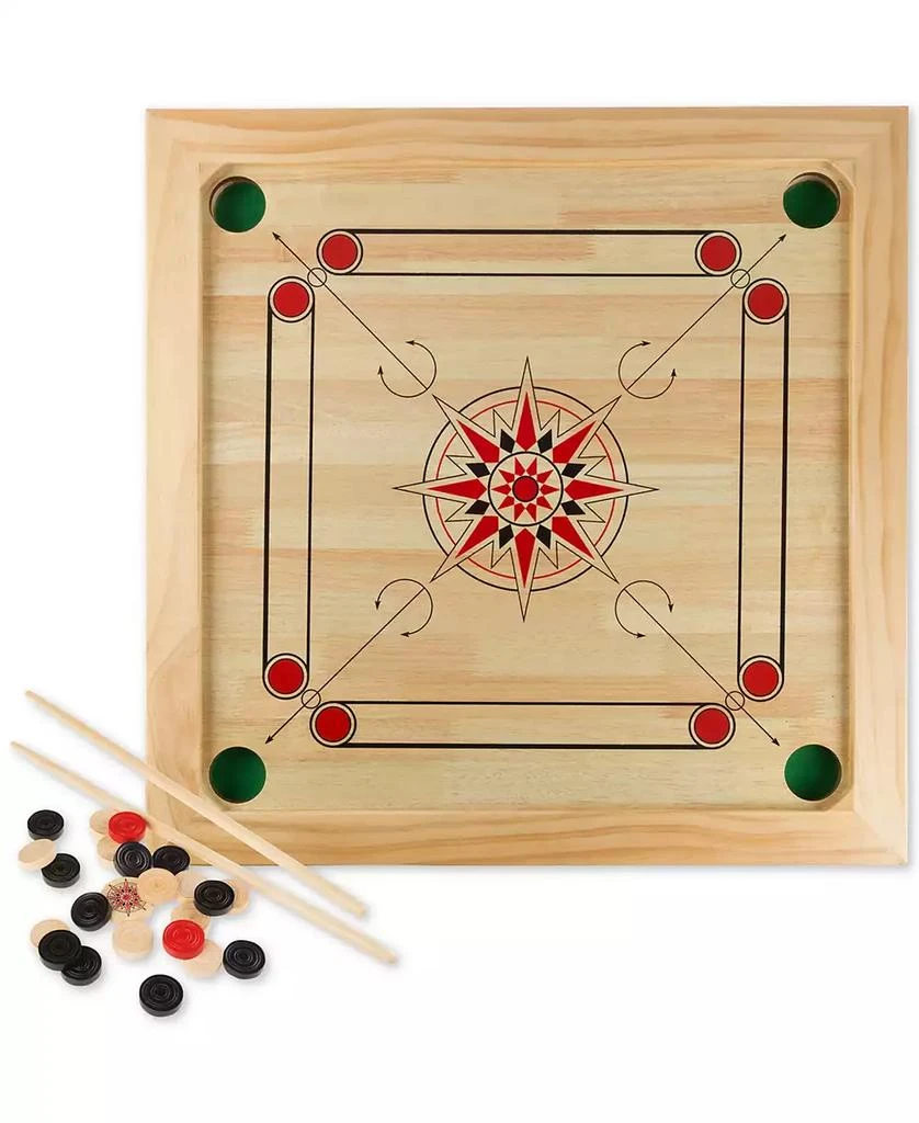 商品Trademark Global|25-Pc. Carrom Board Game Set,价格¥1182,第1张图片