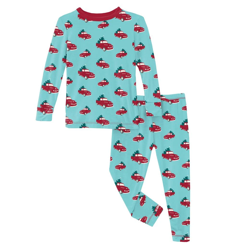 商品KicKee Pants|Long Sleeve Pajama Set (Toddler/Little Kids/Big Kids),价格¥289,第1张图片