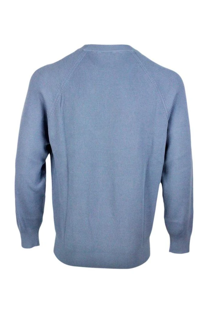 商品Brunello Cucinelli|Brunello Cucinelli Sweaters Light Blue,价格¥4478,第3张图片详细描述