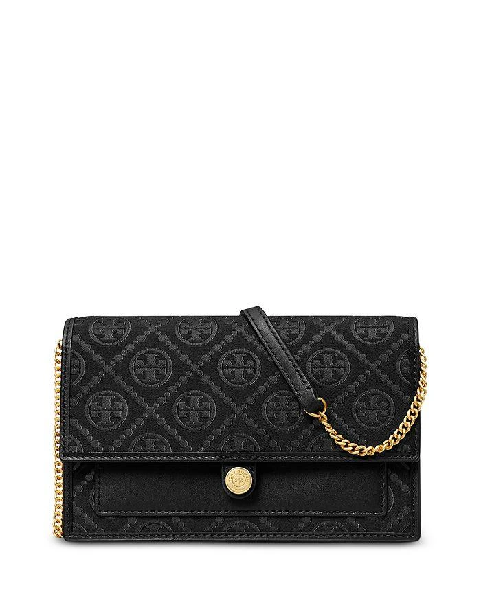 商品Tory Burch|T Monogram Jacquard Wallet Crossbody,价格¥2469,第1张图片