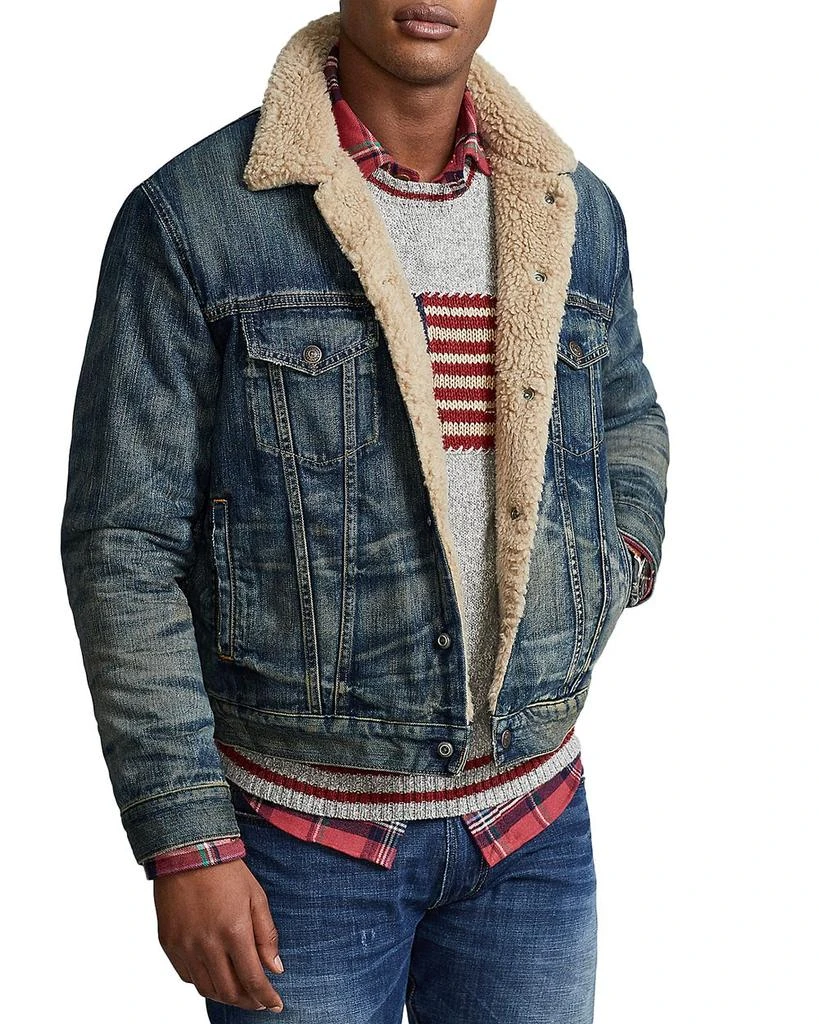 商品Ralph Lauren|Fleece Lined Trucker Jacket,价格¥1659,第1张图片