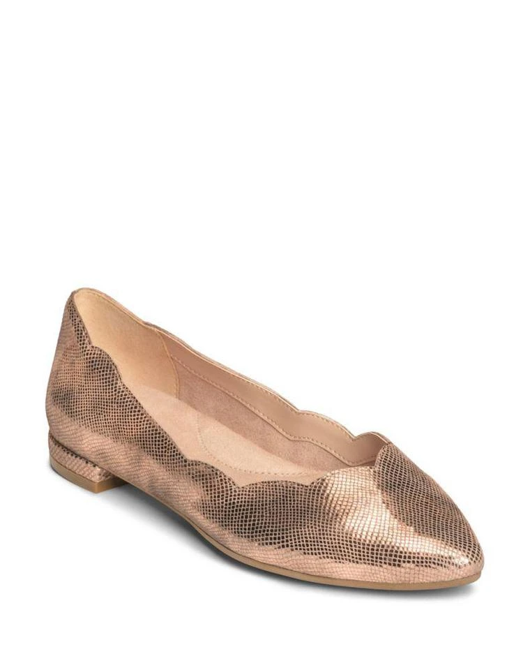 商品Aerosoles|Flower Girl Leather Ballet Flats,价格¥416,第2张图片详细描述