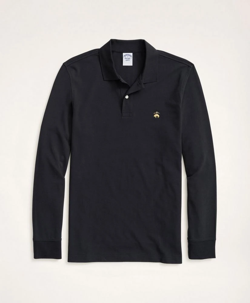商品Brooks Brothers|Golden Fleece® Stretch Supima® Long-Sleeve Polo Shirt,价格¥659,第1张图片