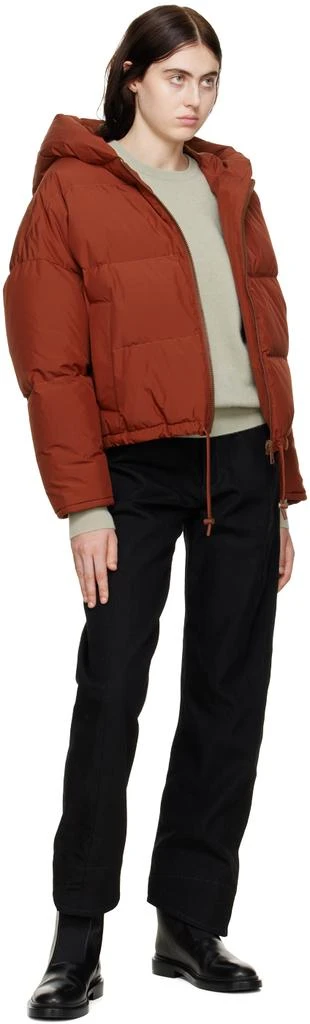 商品Yves Salomon|Red Quilted Down Jacket,价格¥2351,第4张图片详细描述
