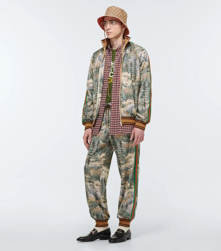 商品Gucci|The North Face x Gucci印花运动裤,价格¥10761,第2张图片详细描述