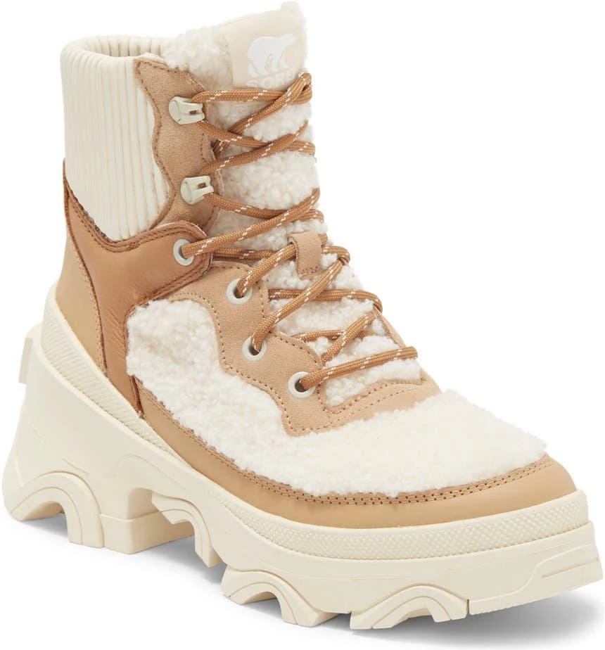 商品SOREL|Brex Waterproof Leather & Faux Shearling Boot,价格¥578,第1张图片