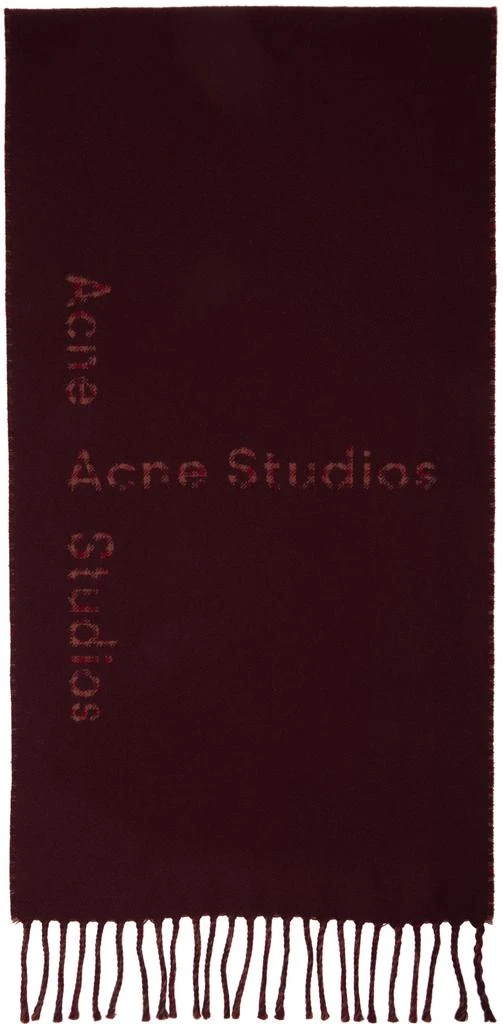 商品Acne Studios|Burgundy Vasto Scarf,价格¥1260,第1张图片
