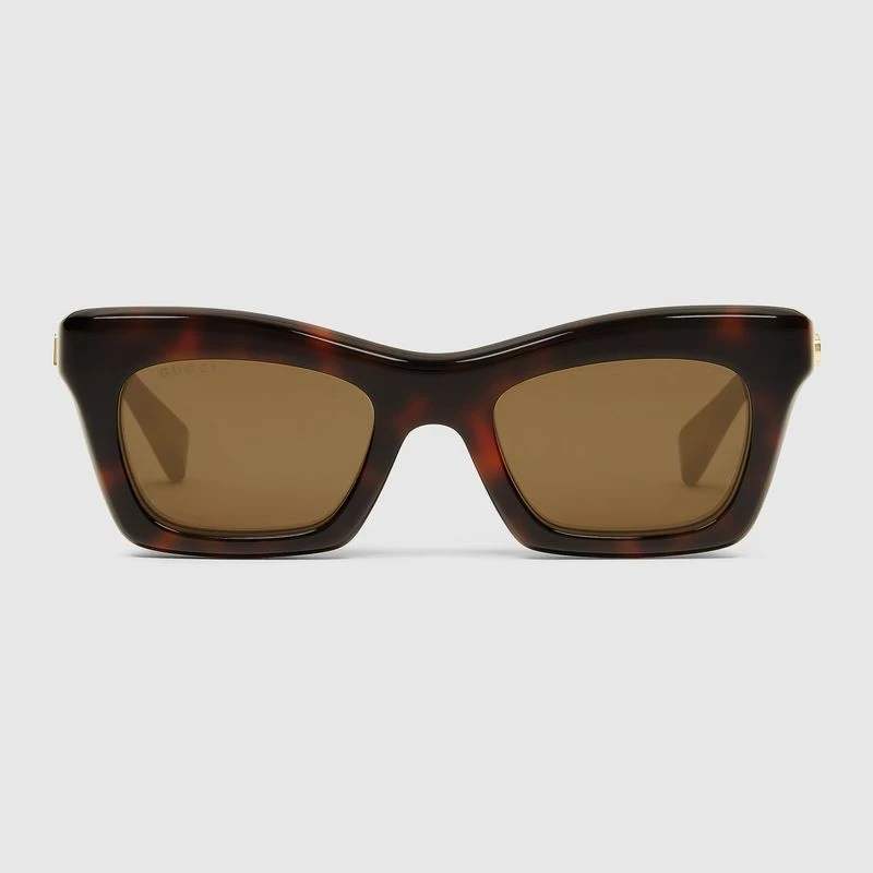 商品Gucci|【预售3-5天】Gucci古驰女士玳瑁色猫眼太阳镜墨镜,价格¥2725,第1张图片