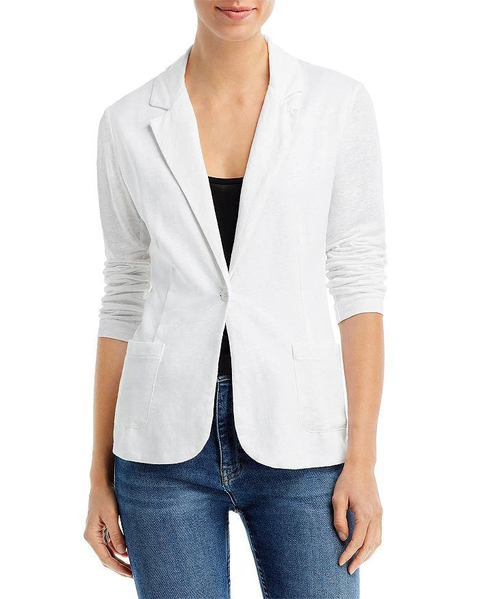 商品MAJESTIC FILATURES|Fitted Linen Blazer,价格¥2247,第3张图片详细描述