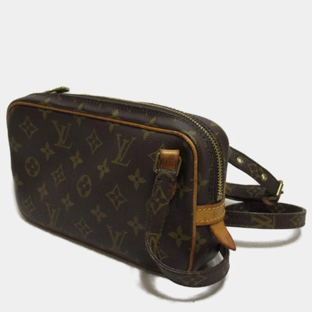 商品[二手商品] Louis Vuitton|Louis Vuitton Brown Canvas Monogram Pochette Marly Bandouliere Crossbody Bag,价格¥7193,第2张图片详细描述