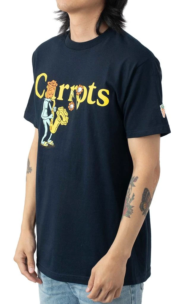 商品Carrots|Sax Wordmark T-Shirt - Navy,价格¥128,第2张图片详细描述