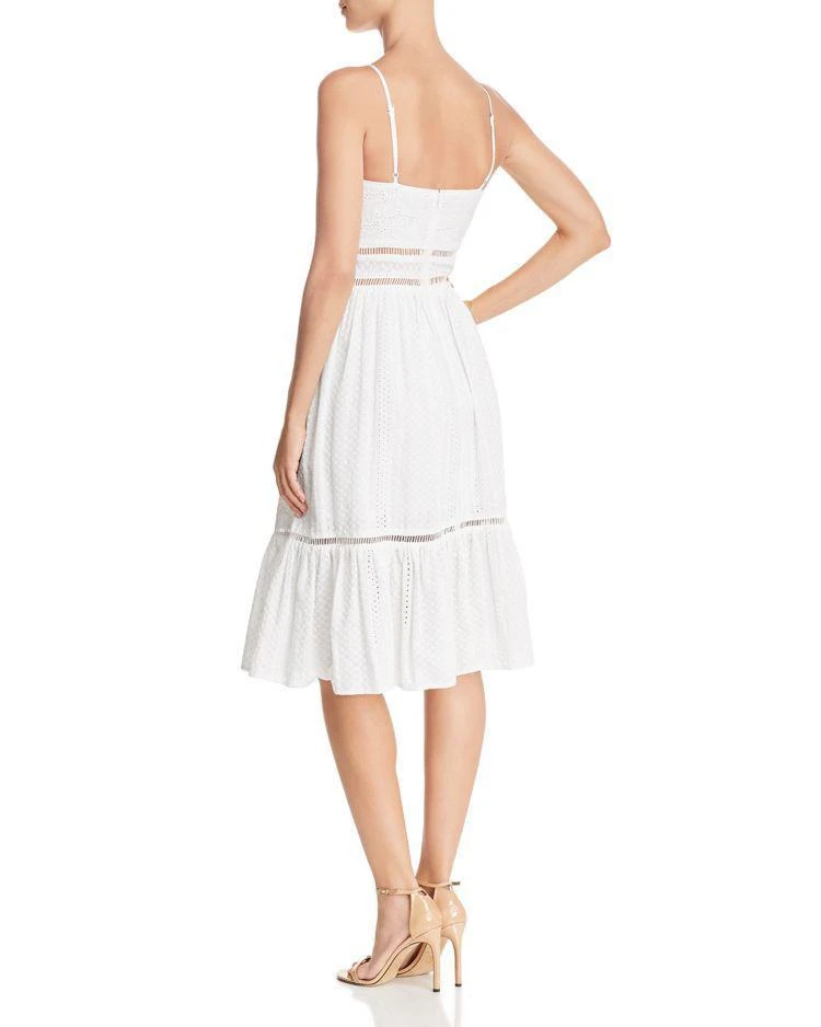 商品AQUA|Eyelet Midi Dress - 100% Exclusive ,价格¥413,第2张图片详细描述