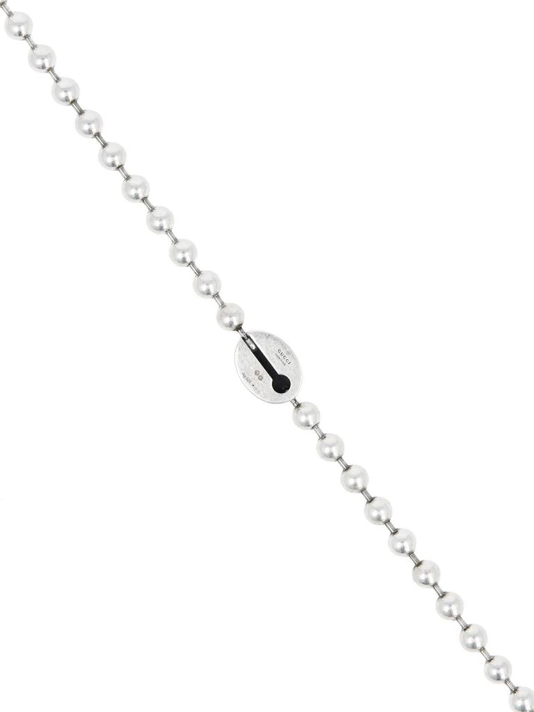 商品Gucci|Logo Silver Bead Necklace,价格¥8260,第3张图片详细描述