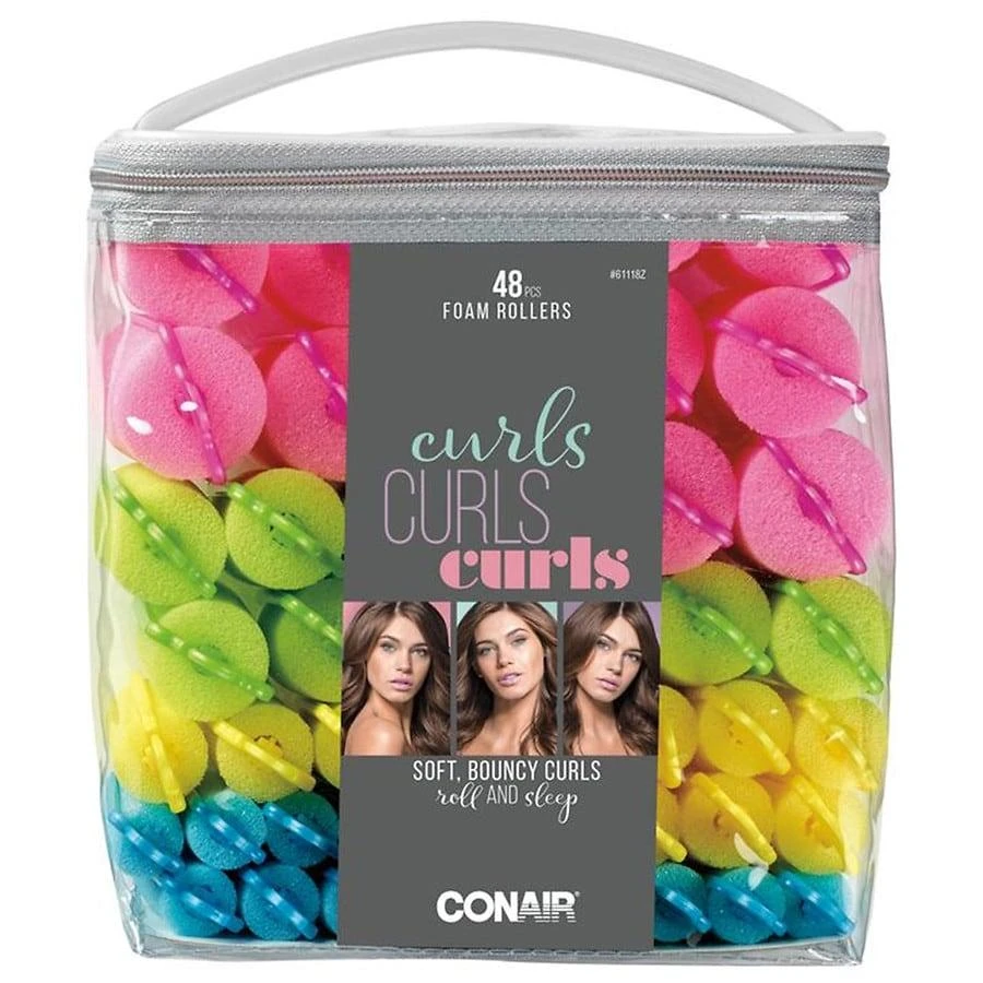 商品Conair|Foam Self-Fastening Multi-Size Hair Rollers,价格¥88,第3张图片详细描述
