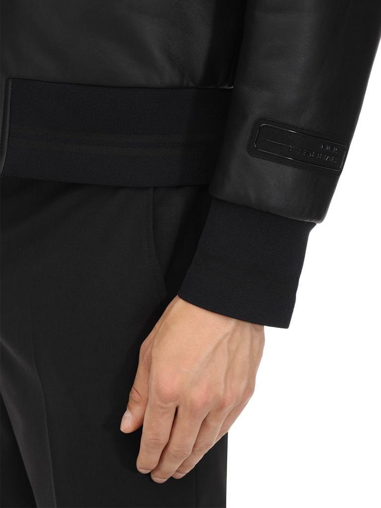 商品Neil Barrett|Hooded Leather Bomber Jacket,价格¥11126,第5张图片详细描述