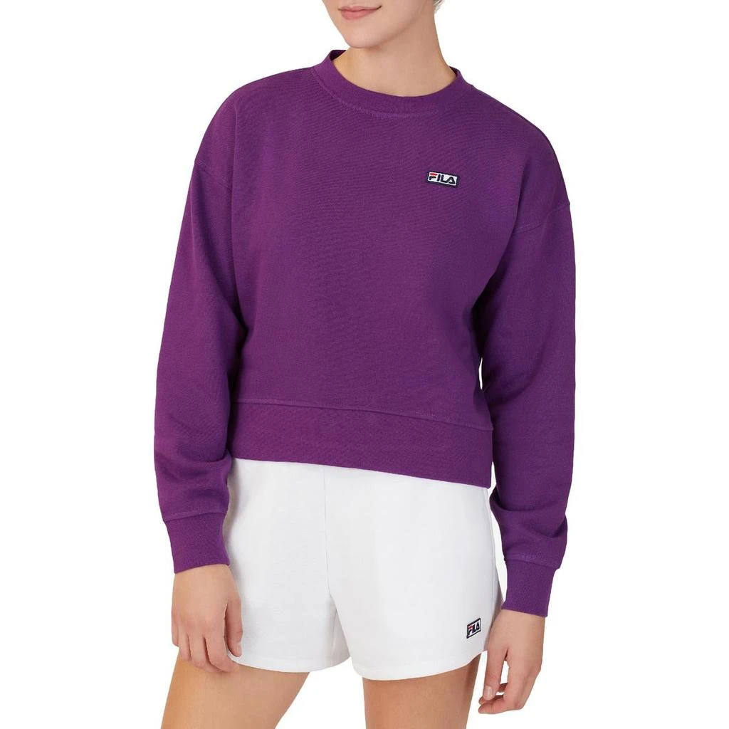 商品Fila|Fila Stina Women's Fleece Lined Crewneck Athletic Pullover Sweatshirt,价格¥70,第5张图片详细描述