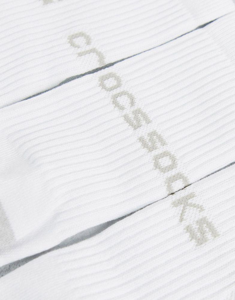 Crocs socks 3 pack in white mix商品第4张图片规格展示