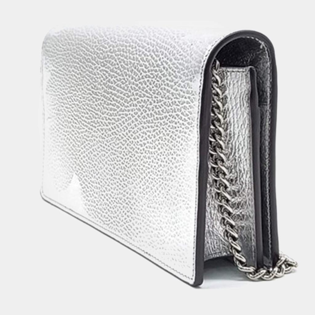 Wallet body bag／ミニポーチ付／silver Wallet body bag／ミニポーチ
