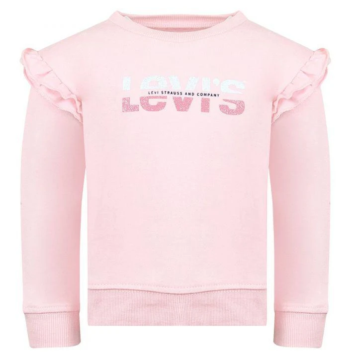 商品Levi's|Pink Ruffle Logo Sweatshirt,价格¥155,第1张图片