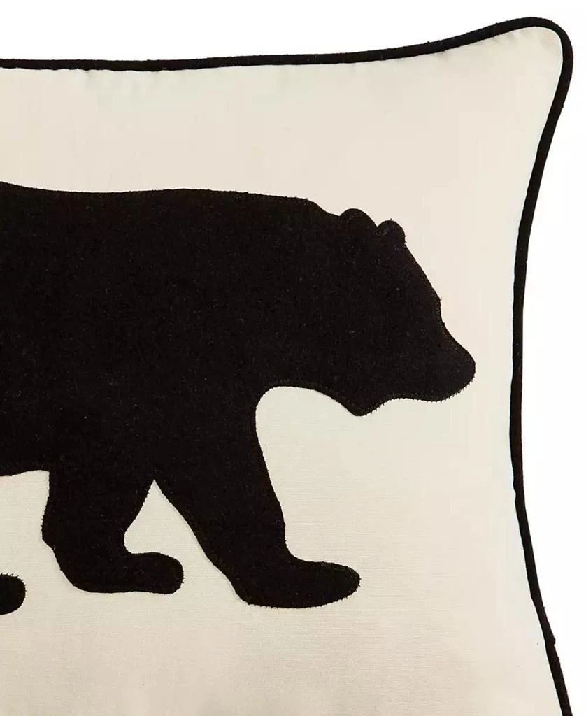 商品Eddie Bauer|Bear Applique Grey Felt Decorative Pillow, 16" x 20",价格¥263,第3张图片详细描述