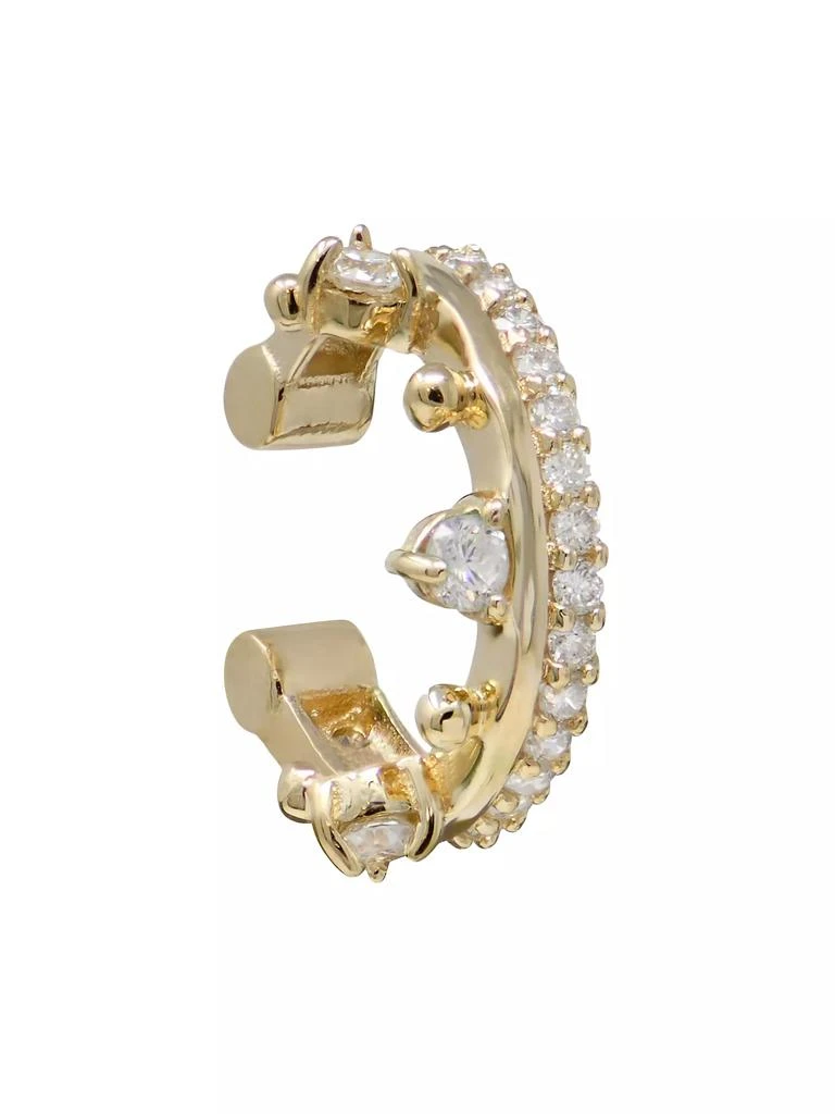 商品Anzie|Cléo 14K Yellow Gold & 0.15 TCW Diamond Ear Cuff,价格¥8242,第1张图片