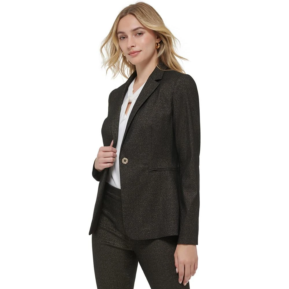 商品Tommy Hilfiger|Women's One-Button Shimmer Blazer,价格¥440,第3张图片详细描述