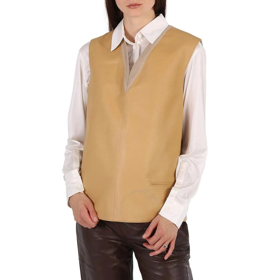 商品Burberry|Bonded Soft Fawn Lambskin And Wool Oversized Vest,价格¥2421,第1张图片