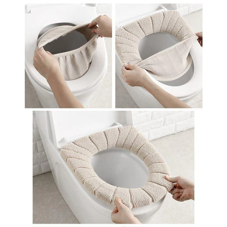 商品Vigor|Thick Padded Soft Toilet Seat Cover Mat For All Standard Seats STYLE: 4 PACK,价格¥136,第1张图片