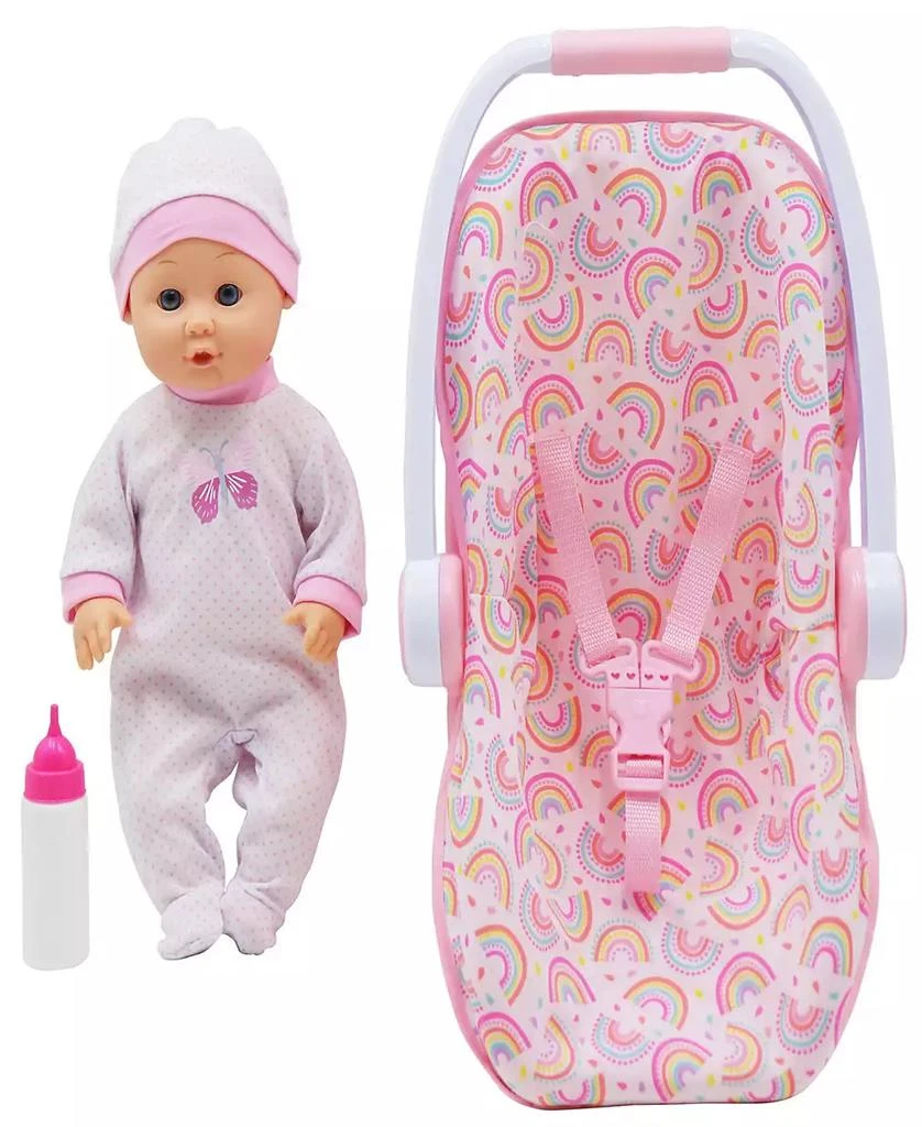 商品Dream Collection|Baby Doll with toy Carrier Car Seat Gi-Go Dolls Kids 3 Piece Playset,价格¥249,第1张图片