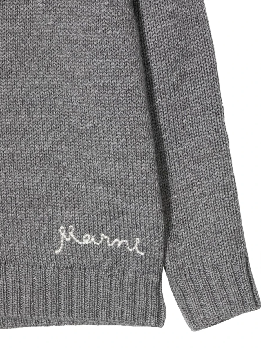 商品【商品预售7天】 Marni|Marni 男童针织毛衣 M00408BM00NN0M904 灰色,价格¥644,第3张图片详细描述