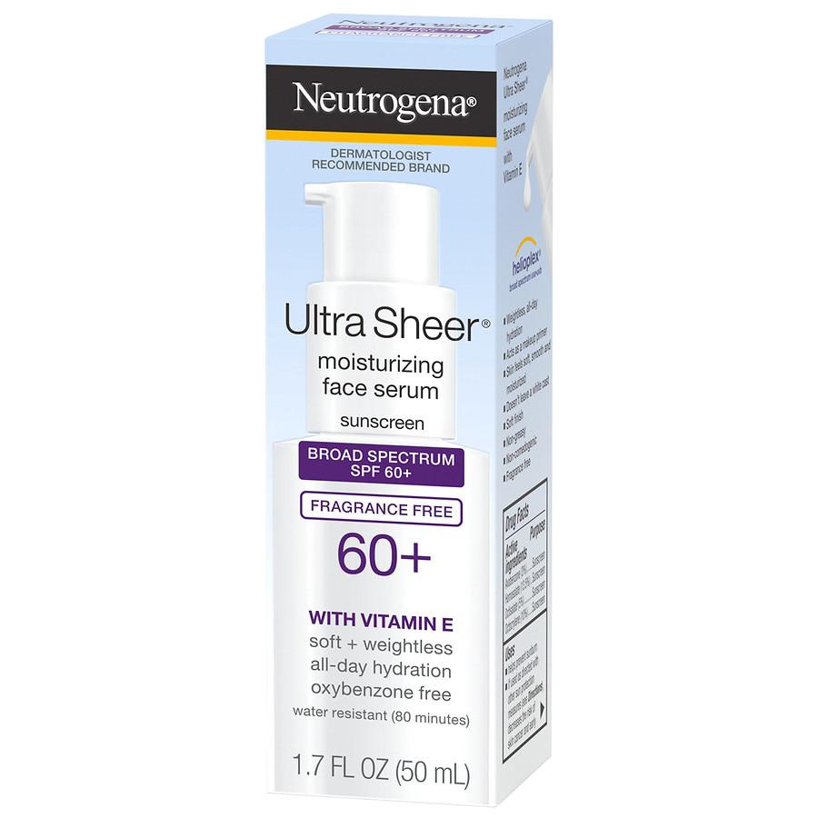Ultra Sheer Moisturizing Serum, Vitamin E, SPF 60+商品第6张图片规格展示
