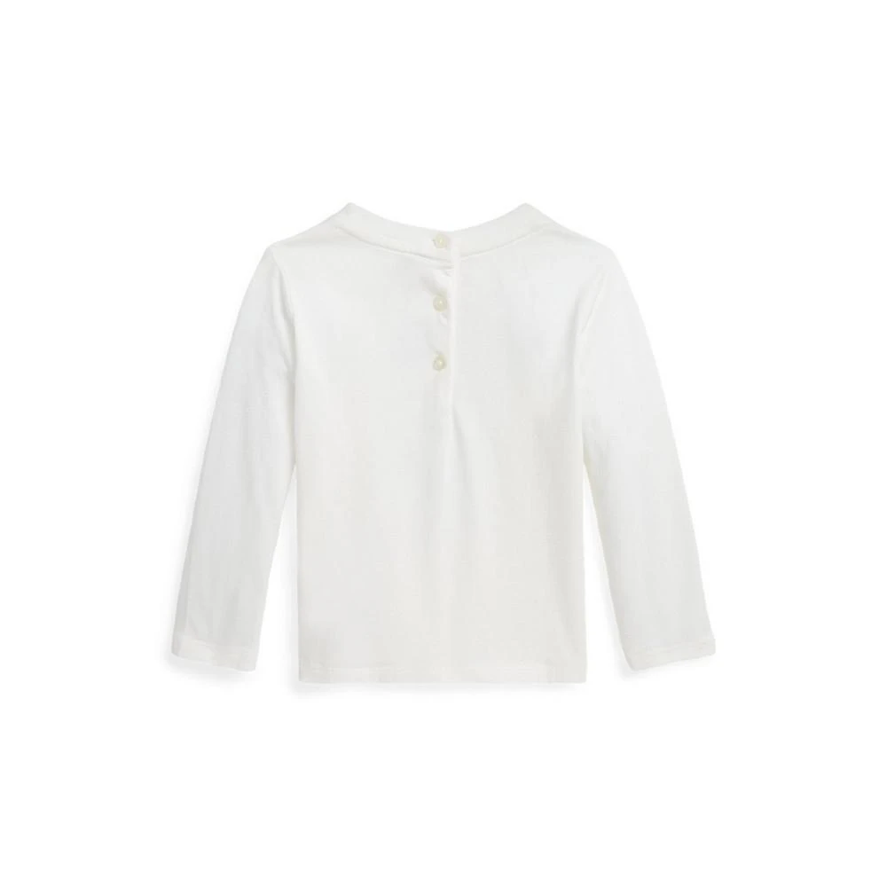 商品Ralph Lauren|Baby Girls Polo Bear Jersey Long Sleeve T Shirt,价格¥214,第2张图片详细描述