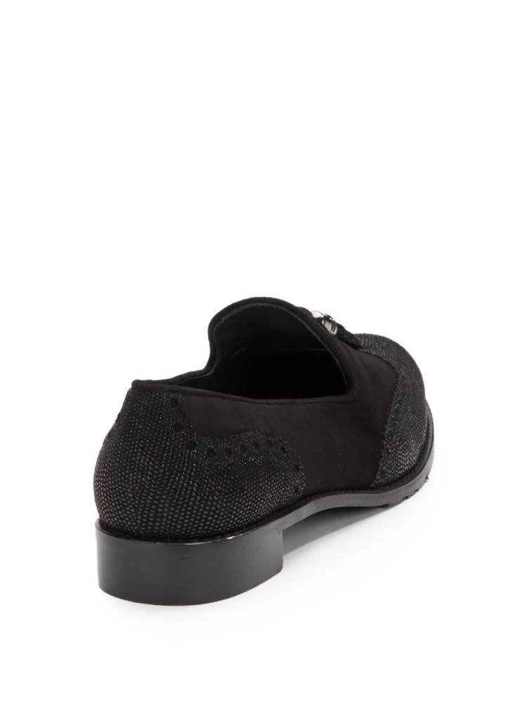 商品Stuart Weitzman|Guything Leather & Suede Tassel Loafers,价格¥1022,第2张图片详细描述