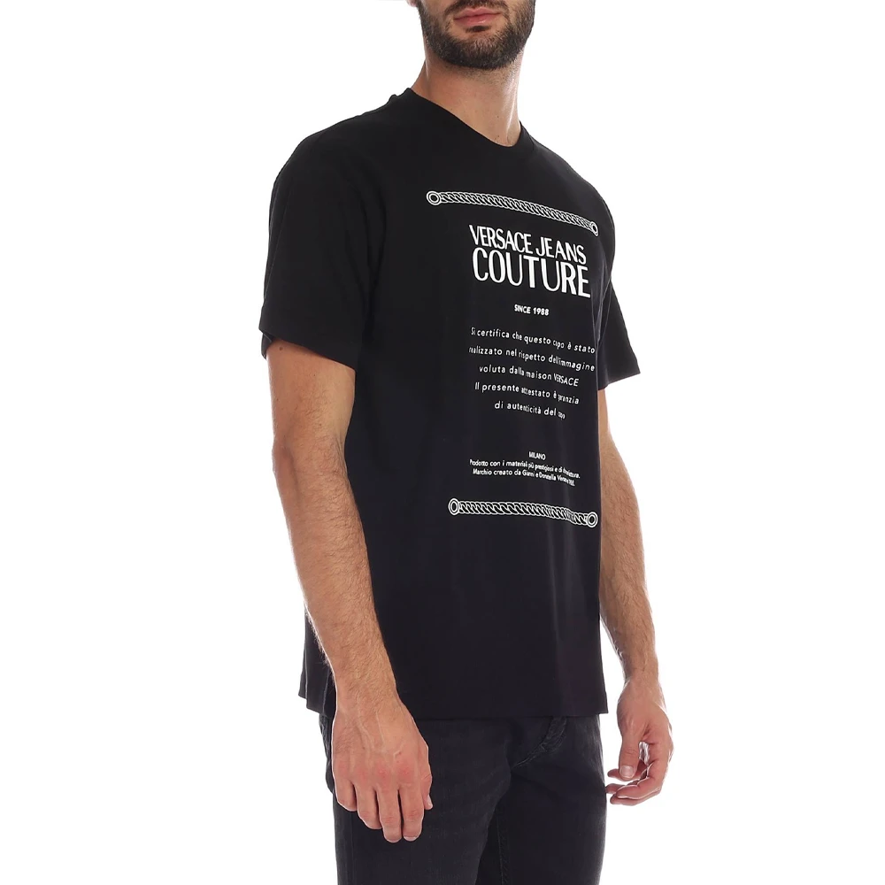 VERSACE JEANS 黑色男士T恤 B3GUA7TF-30171-899 商品