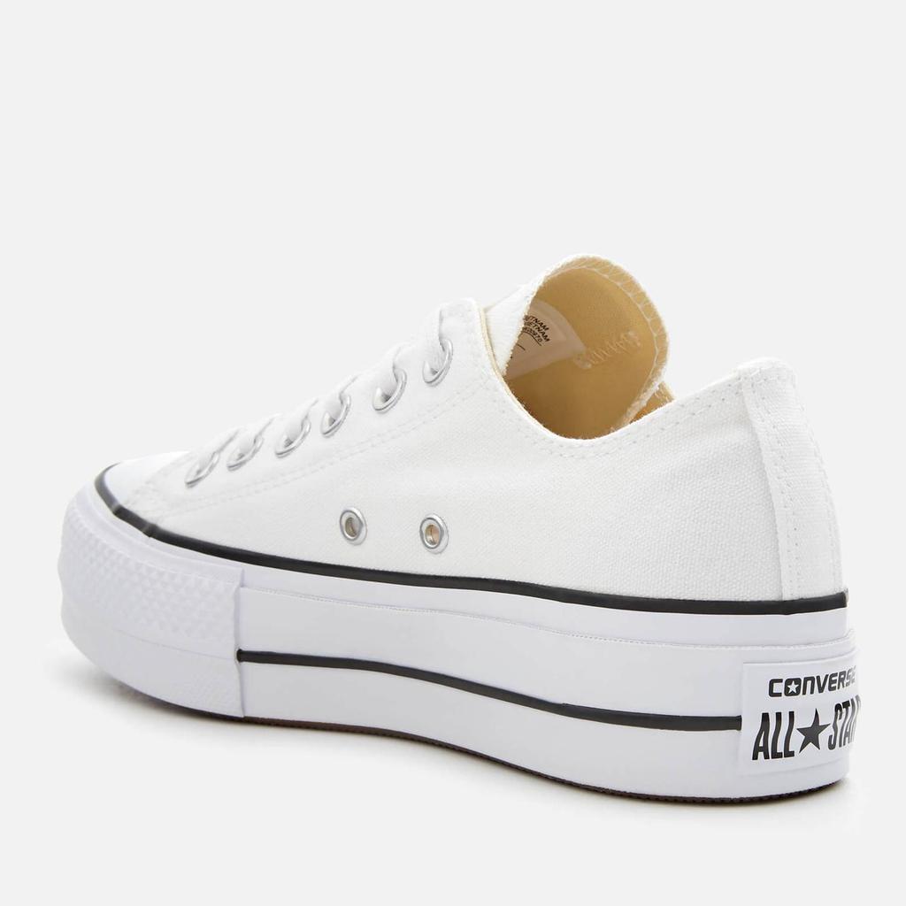 Converse Women's Chuck Taylor All Star Lift Ox Trainers - White/Black/White商品第2张图片规格展示