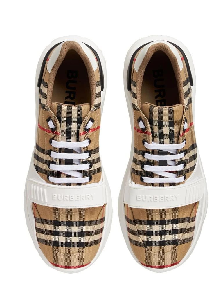 商品Burberry|Check New Regis Cotton Canvas Sneakers,价格¥6448,第5张图片详细描述