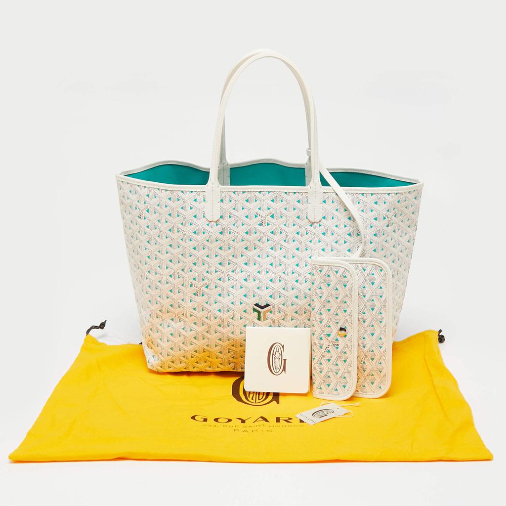 Goyard White Goyardine Coated Canvas and Leather Saint Louise Claire Voie PM Tote商品第10张图片规格展示