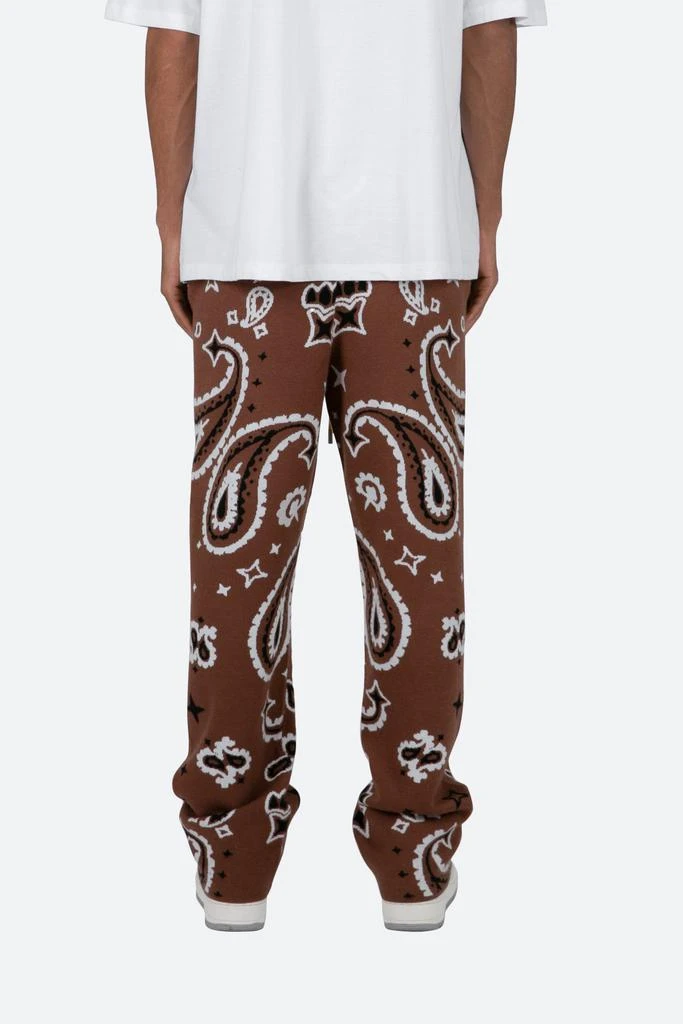 商品MNML|Paisley Knit Sweatpants - Brown,价格¥286,第4张图片详细描述