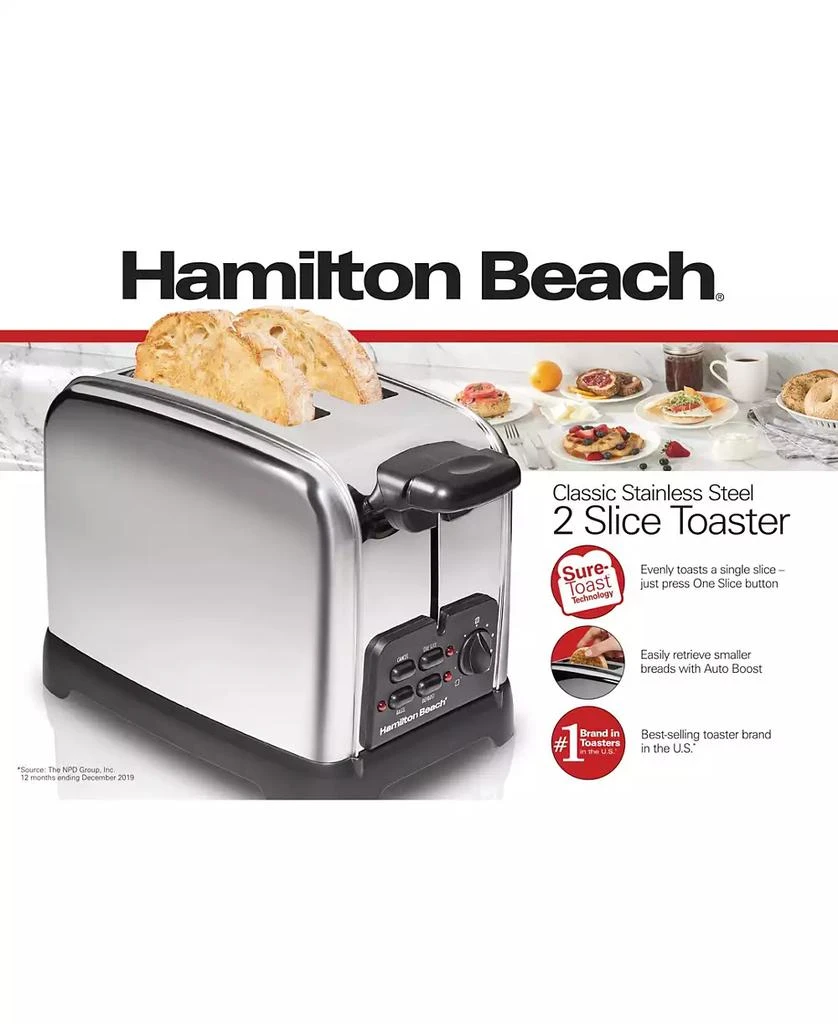 Classic Stainless Steel 2 Slice Toaster - 22782 商品