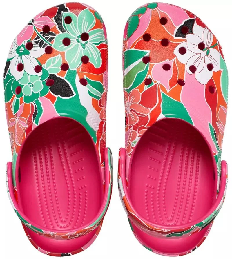 商品Crocs|Crocs Classic Tropical Flower Clogs,价格¥227,第2张图片详细描述