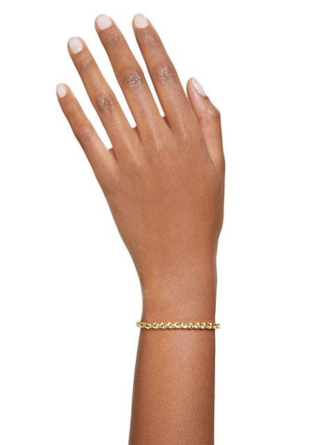 Matrix Gold-Plated & Crystal Tennis Bracelet商品第5张图片规格展示