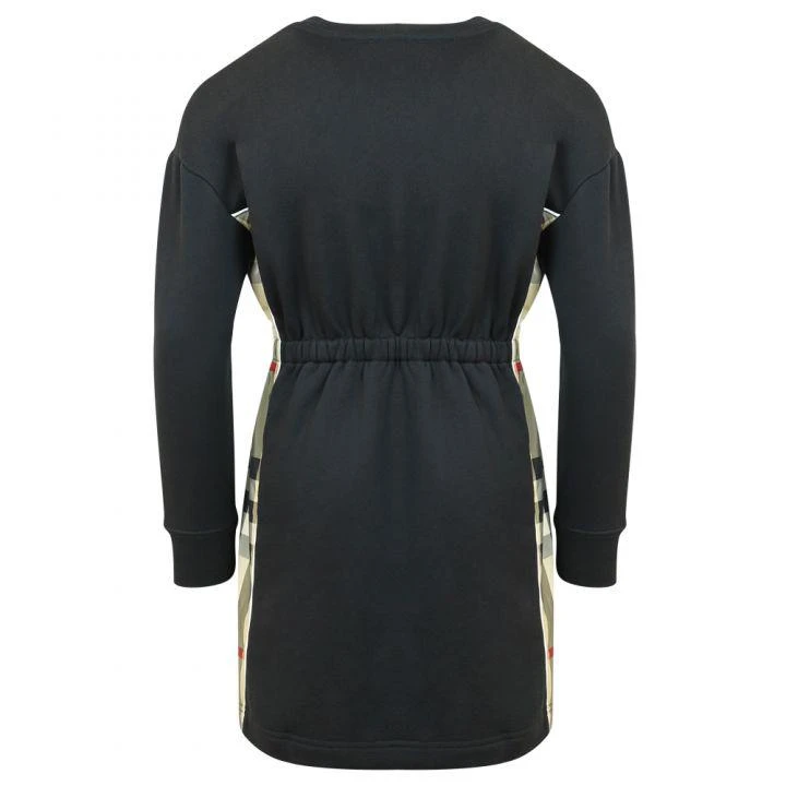 商品Burberry|Black Long Sleeve Check Patch Milly Dress,价格¥1834,第5张图片详细描述