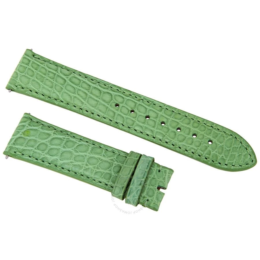 商品Hadley Roma|20 MM Matte Lime Green Alligator Leather Strap,价格¥372,第1张图片